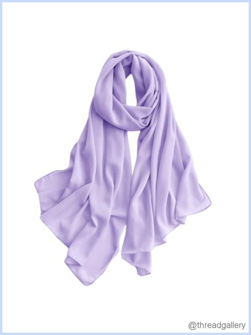 Sheer Chiffon Hijab Scarf Lightweight Shawl Wrap for Women, One Size, Summer,